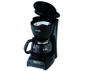 Mr. Coffee DRX5 4-Cup Programmable Coffeemaker, Black